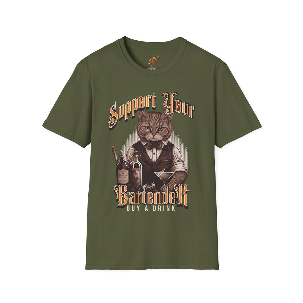 Support Your Bartender, Buy a Drink T-Shirt