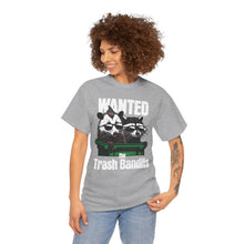 Load image into Gallery viewer, Wanted Trash Bandits Tee, Funny Graphic T-Shirt, Gift for Animal Lovers, Unique Dad Shirt, Comfy Everyday Wear
