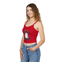 Load image into Gallery viewer, Halloween Ghost Spaghetti Strap Tank Top, Cute Spooky Top, Women&#39;s Casual Wear, Boo in Booty Tank, Fun Halloween Outfit, Halloween [...]

