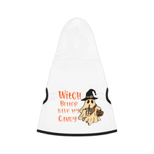 Load image into Gallery viewer, Cute Pet Hoodie - Halloween Costume for Dogs, Witch Theme, Cozy Apparel, Pet Gift, Trick or Treat Outfit
