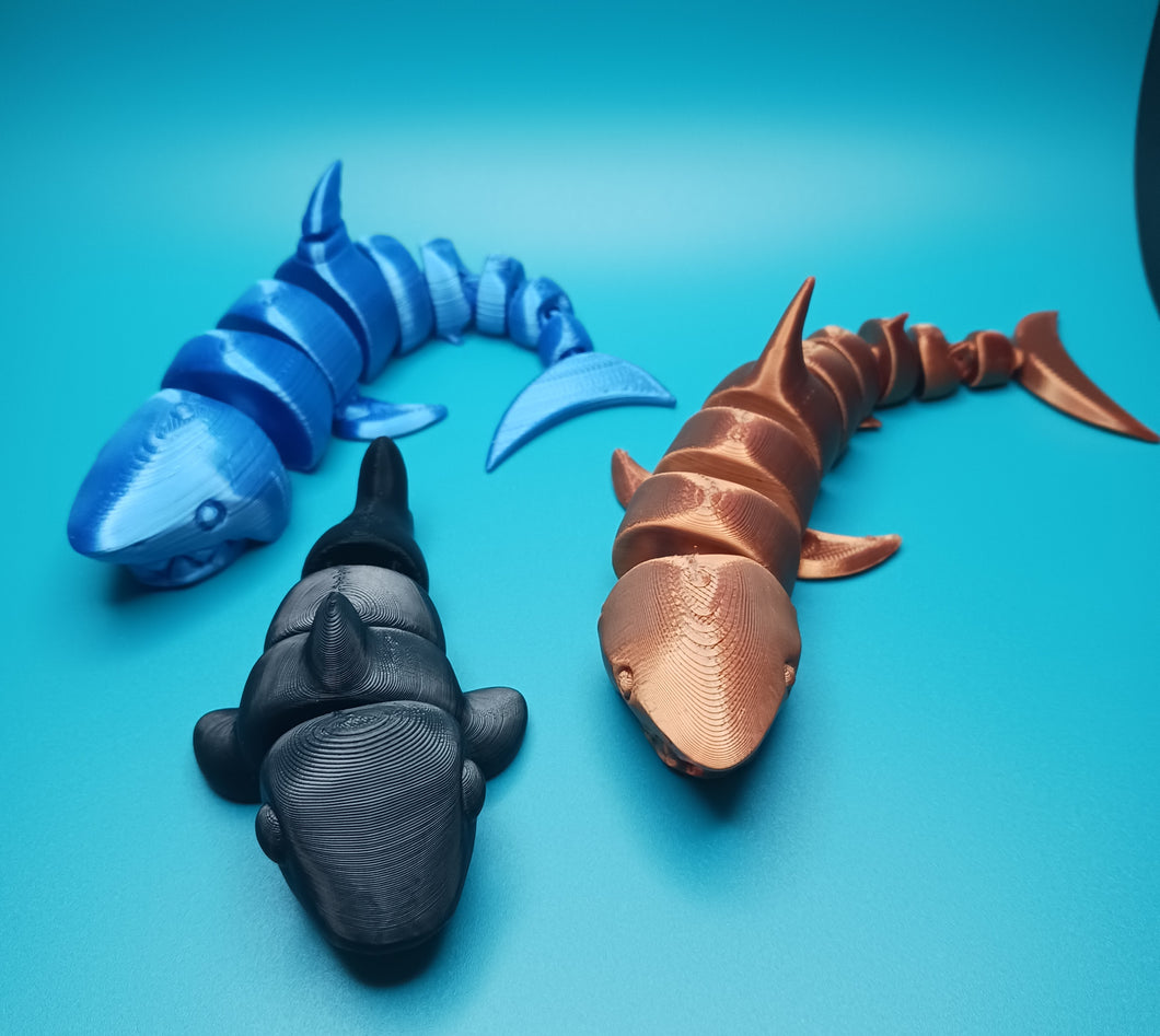 3D Print, Articulated Shark, a captivating 3D print masterpiece, Shark Week