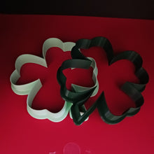 Load image into Gallery viewer, Luck of the Irish 4 Leaf Cover Cookie Cutter, Unique Cookie Cutter
