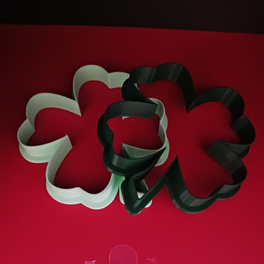 Luck of the Irish 4 Leaf Cover Cookie Cutter, Unique Cookie Cutter