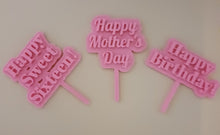 Load image into Gallery viewer, Cake Toppers for all type of Special days, Cupcakes, Birthday Cakes, Unique
