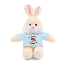 Load image into Gallery viewer, Gift for Infants a Stuffed Animals with Tee My Dad&#39;s A Firefighter
