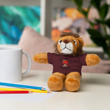 Load image into Gallery viewer, Gift for Infants a Stuffed Animals with Tee My Dad&#39;s A Firefighter
