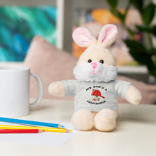 Load image into Gallery viewer, Gift for Infants a Stuffed Animals with Tee My Dad&#39;s A Firefighter
