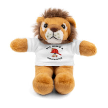 Load image into Gallery viewer, Gift for Infants a Stuffed Animals with Tee My Dad&#39;s A Firefighter
