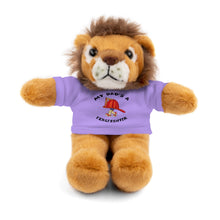 Load image into Gallery viewer, Gift for Infants a Stuffed Animals with Tee My Dad&#39;s A Firefighter
