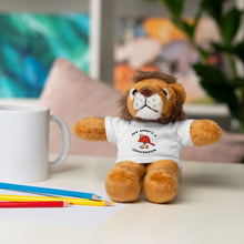 Load image into Gallery viewer, Gift for Infants a Stuffed Animals with Tee My Uncle is a Firefighter
