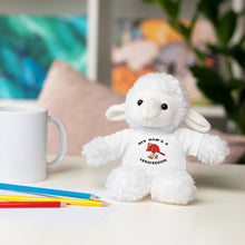 Load image into Gallery viewer, Gift for Infants a Stuffed Animals with Tee My Dad&#39;s A Firefighter
