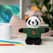 Load image into Gallery viewer, Gift for Infants a Stuffed Animals with Tee My Dad&#39;s A Firefighter
