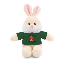 Load image into Gallery viewer, Gift for Infants a Stuffed Animals with Tee My Dad&#39;s A Firefighter
