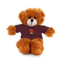 Load image into Gallery viewer, Gift for Infants a Stuffed Animals with Tee My Dad&#39;s A Firefighter
