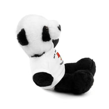 Load image into Gallery viewer, Gift for Infants a Stuffed Animals with Tee My Dad&#39;s A Firefighter
