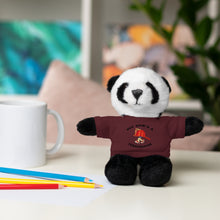 Load image into Gallery viewer, Gift for Infants a Stuffed Animals with Tee My Dad&#39;s A Firefighter
