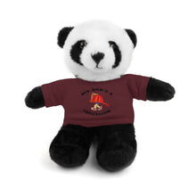 Load image into Gallery viewer, Gift for Infants a Stuffed Animals with Tee My Dad&#39;s A Firefighter
