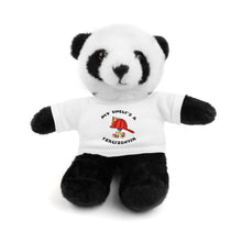 Load image into Gallery viewer, Gift for Infants a Stuffed Animals with Tee My Uncle is a Firefighter
