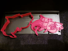 Load image into Gallery viewer, 3D Cookie Cutter and Stamp, Scuba Shark
