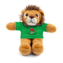 Load image into Gallery viewer, Gift for Infants a Stuffed Animals with Tee My Dad&#39;s A Firefighter
