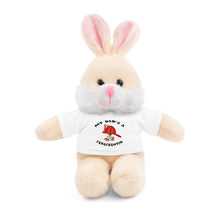 Load image into Gallery viewer, Gift for Infants a Stuffed Animals with Tee My Dad&#39;s A Firefighter
