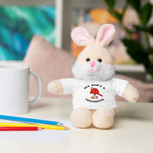 Load image into Gallery viewer, Gift for Infants a Stuffed Animals with Tee My Dad&#39;s A Firefighter
