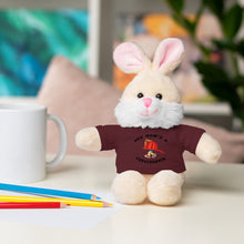 Load image into Gallery viewer, Gift for Infants a Stuffed Animals with Tee My Dad&#39;s A Firefighter
