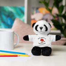 Load image into Gallery viewer, Gift for Infants a Stuffed Animals with Tee My Dad&#39;s A Firefighter
