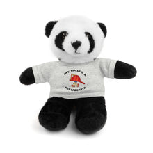 Load image into Gallery viewer, Gift for Infants a Stuffed Animals with Tee My Uncle is a Firefighter
